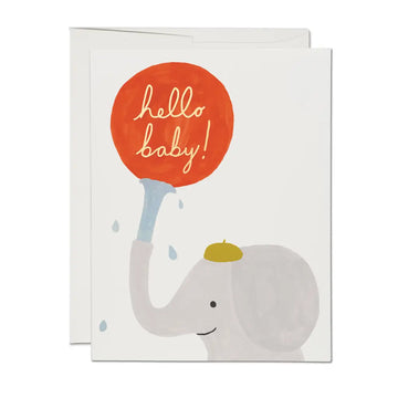 Hello Baby! Little Elephant Greeting Card