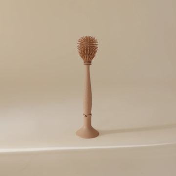 Silicone Baby Bottle Brush - Natural