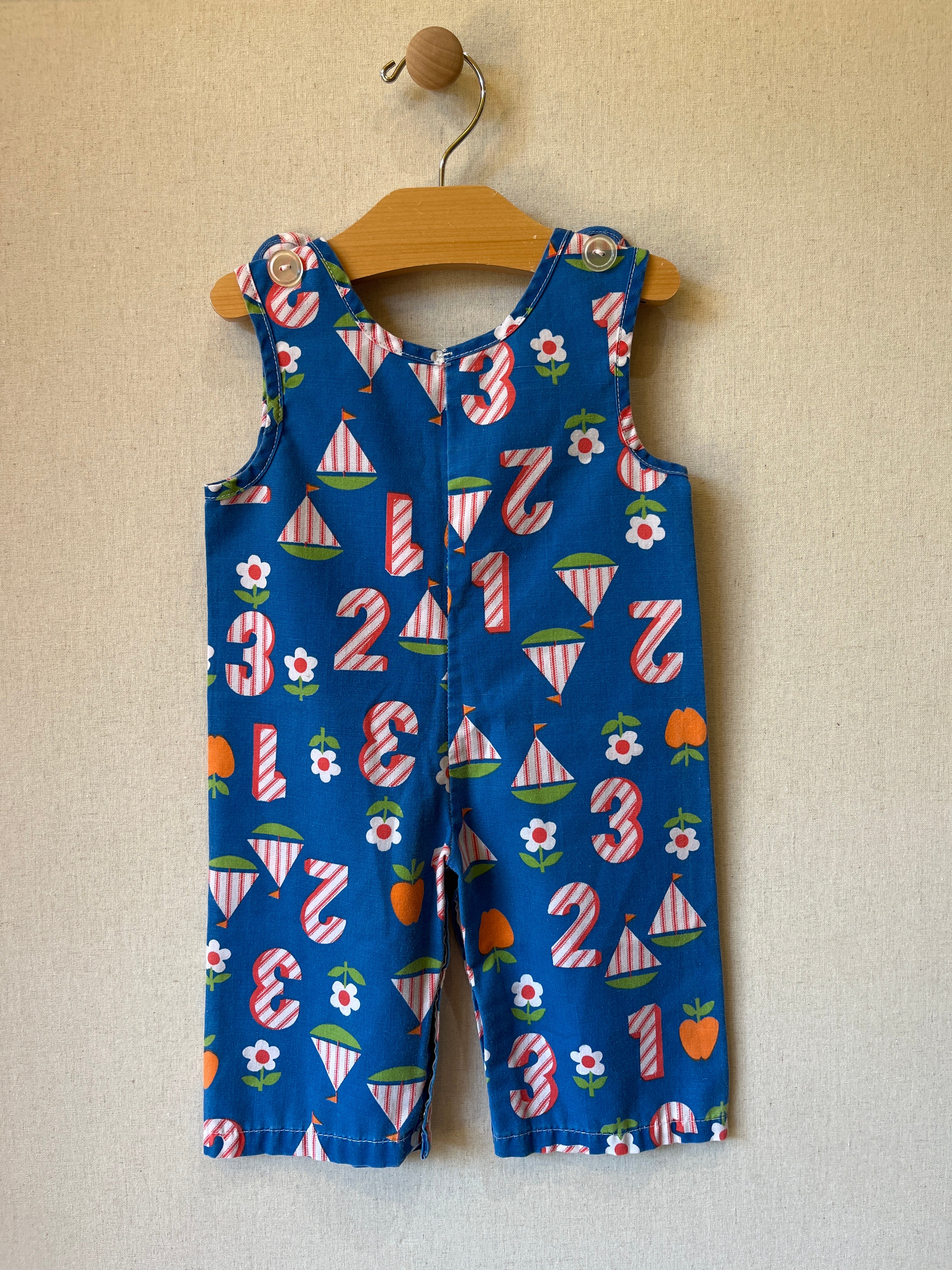 Vintage Sailboats Woven Romper