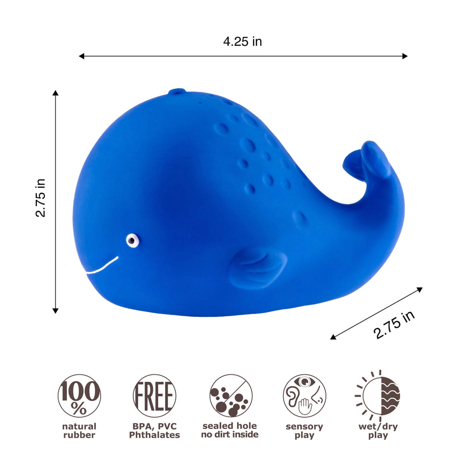 Kala the Whale Natural Rubber Bath Toy