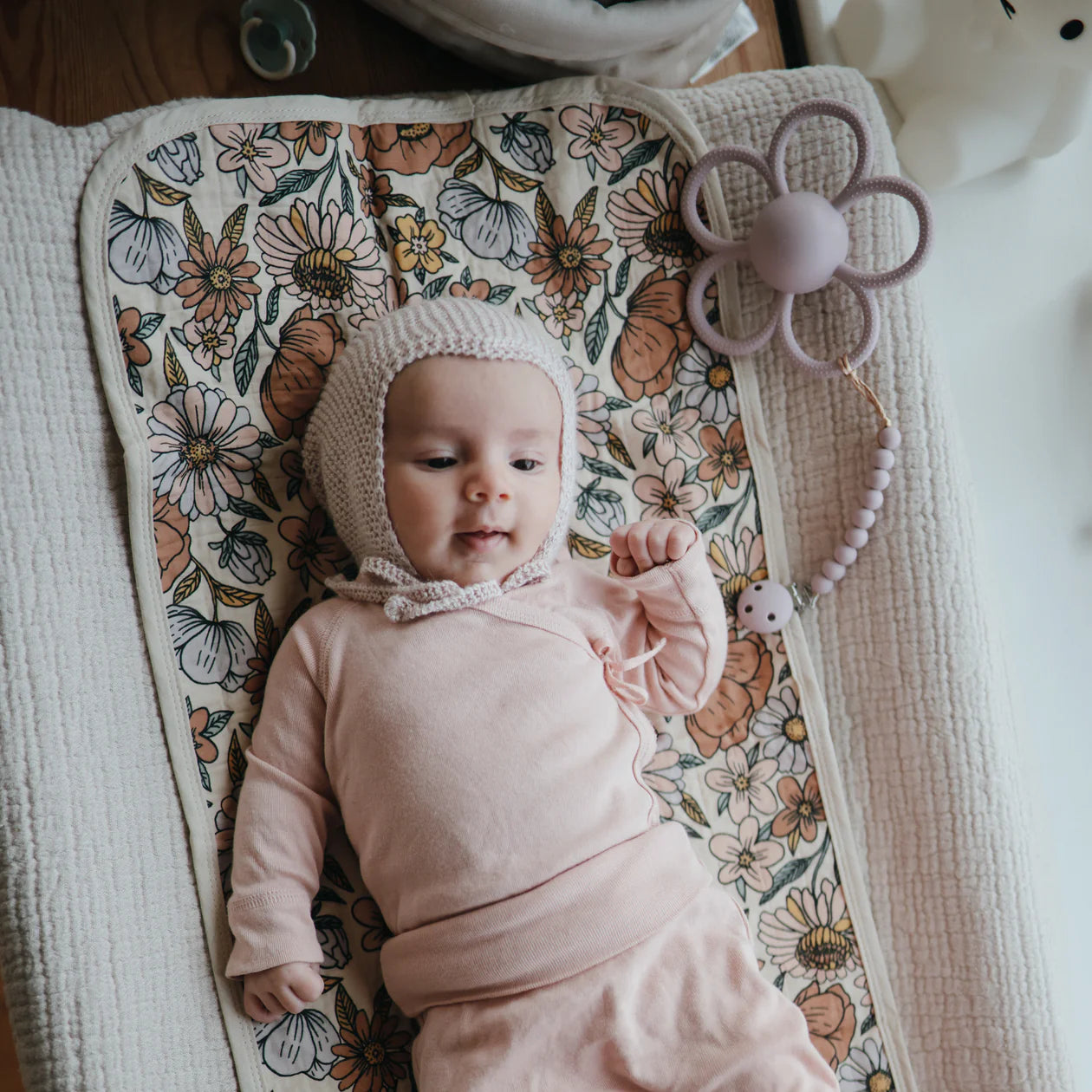 Hera Silicone Pacifier Clip - Soft Lilac