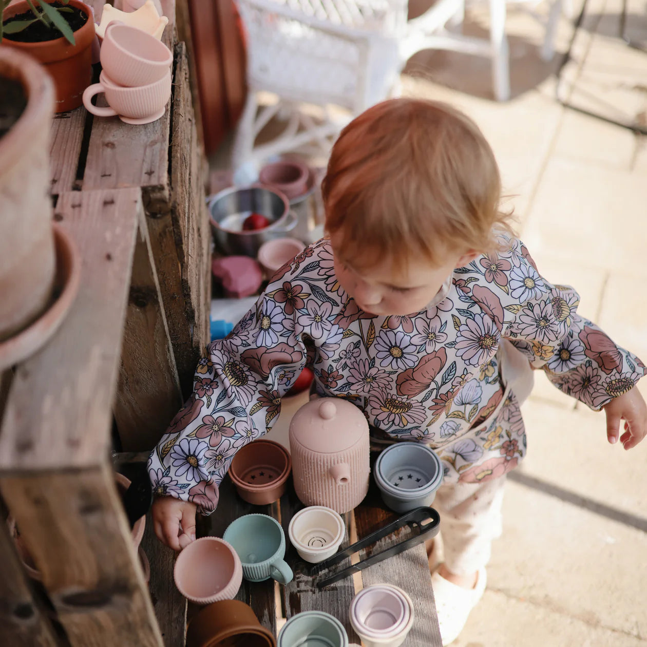 Silicone Tea Play Set - Blush