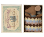 Blue Sleepy/Wakey Baby Mouse in Matchbox