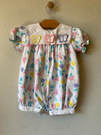 Vintage Baby Togs Tulips Puff Romper