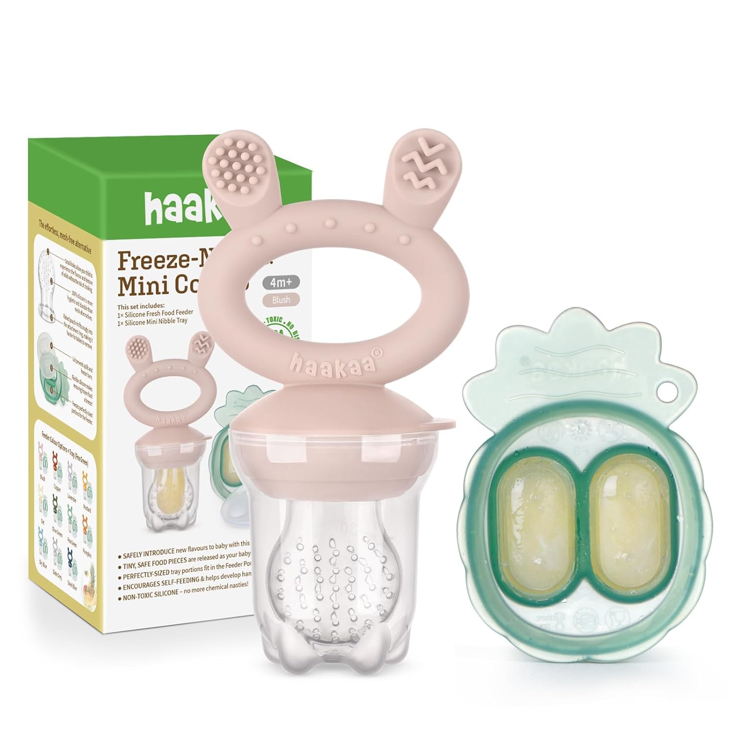 Blush Haakaa Freeze-N-Feed Mini Combo