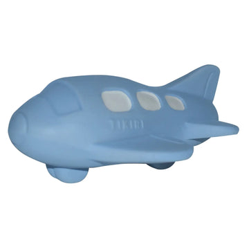 Plane Natural Rubber Teether, Rattle & Bath Toy
