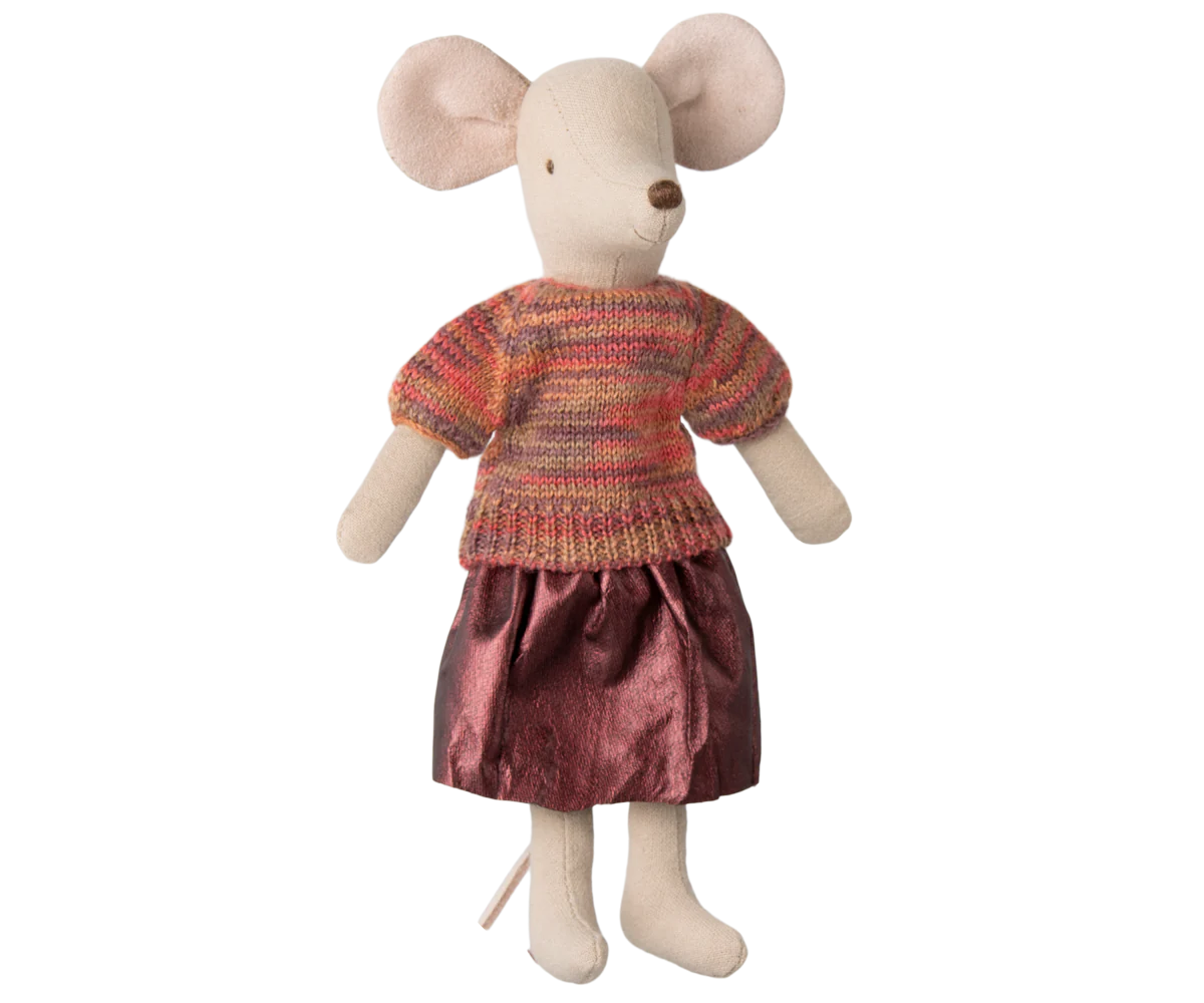 Mum Mouse Skirt and Knitted Blouse