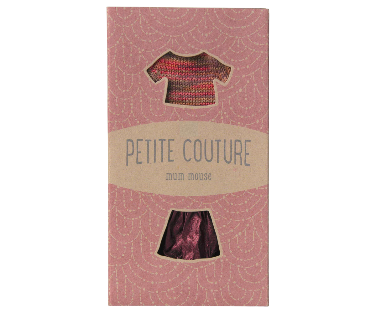 Mum Mouse Skirt and Knitted Blouse
