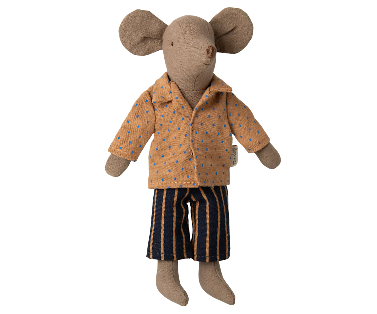 Dad Mouse Shirt and Striped Pants
