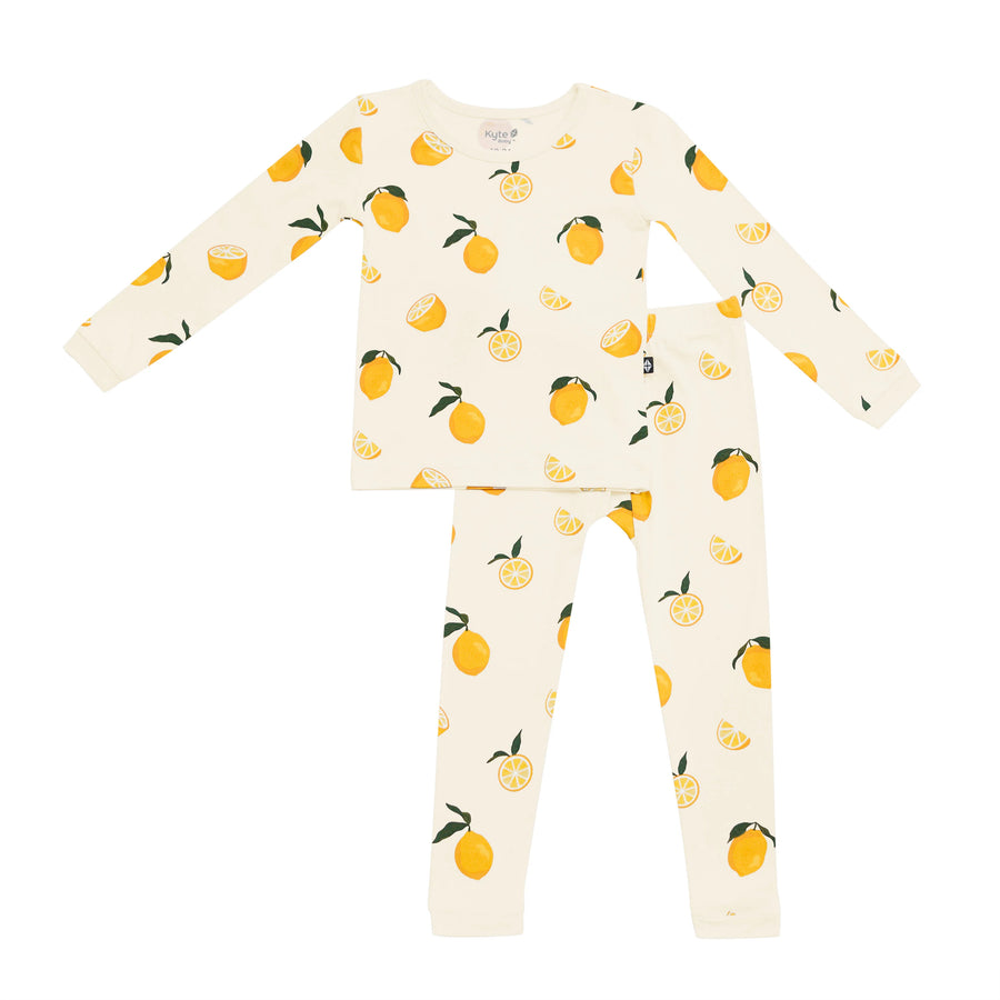 Lemon Bamboo Long Sleeve Pajamas