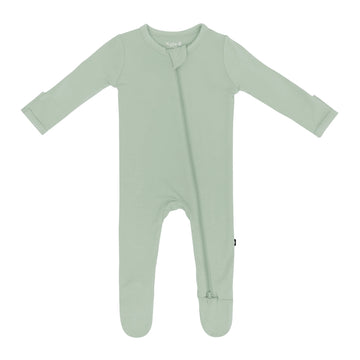 Thyme Bamboo Zippered Footie