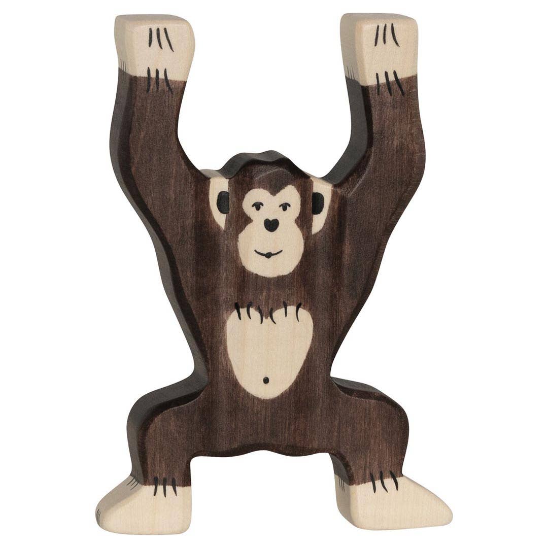 Wooden Standing Chimpanzee