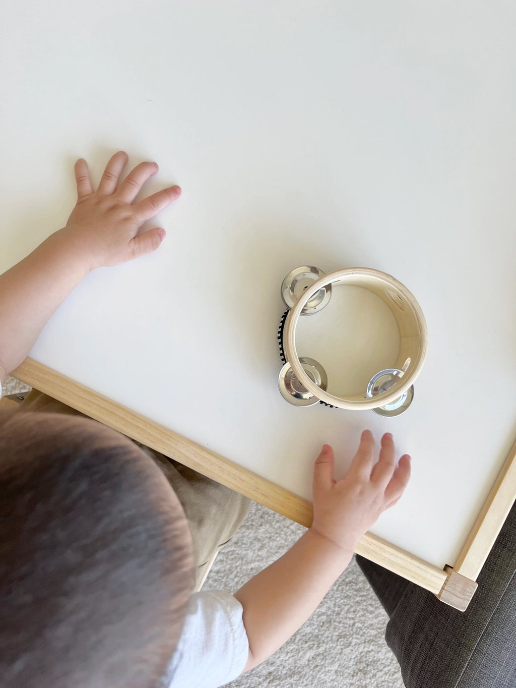 4" Mini Wooden Tambourine