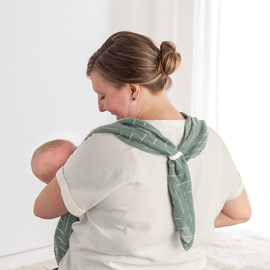 Sage Mudcloth Nursing Cover, Swaddle + More