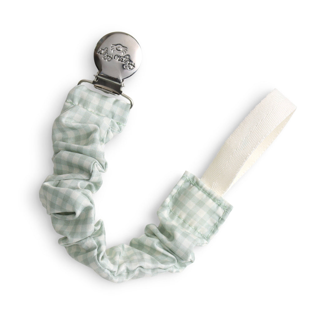 Ritzy Cinch™  Pacifier Clip - Green Gingham