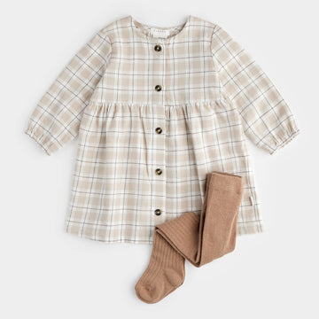 Dune Plaid Poplin Dress Set