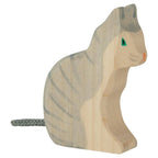 Wooden Sitting Cat