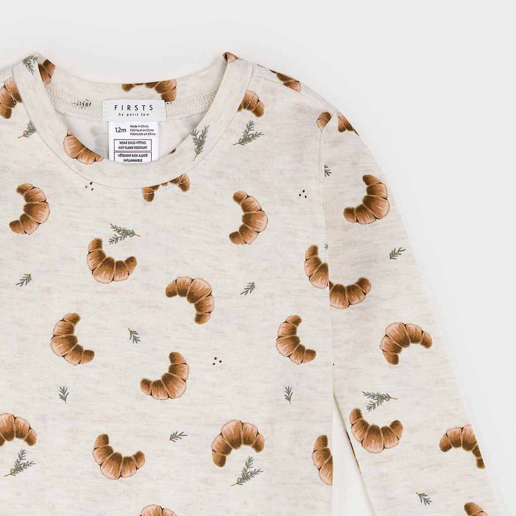 LunaKnit Croissant Pajama Set