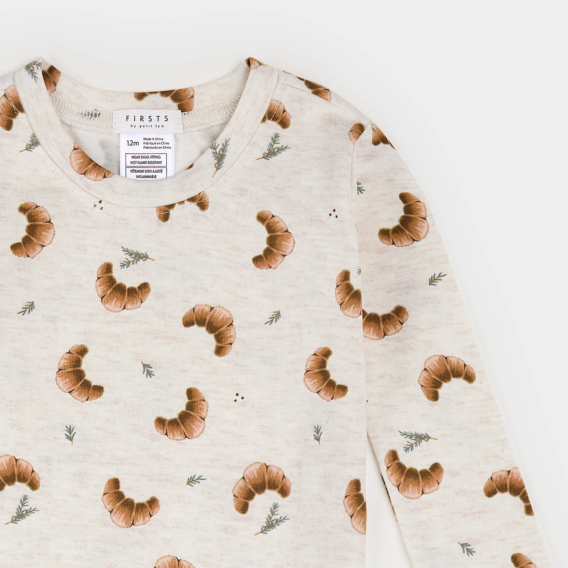 LunaKnit Croissant Pajama Set