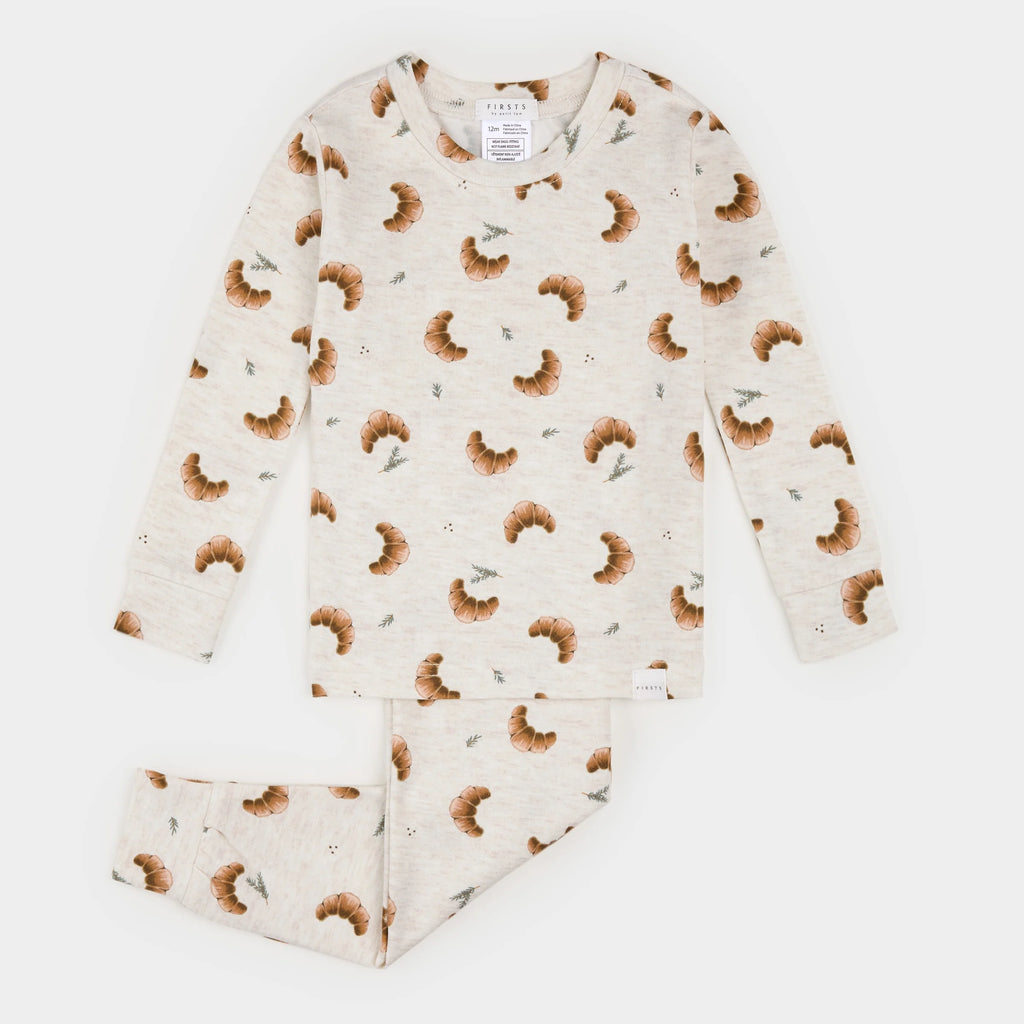 LunaKnit Croissant Pajama Set
