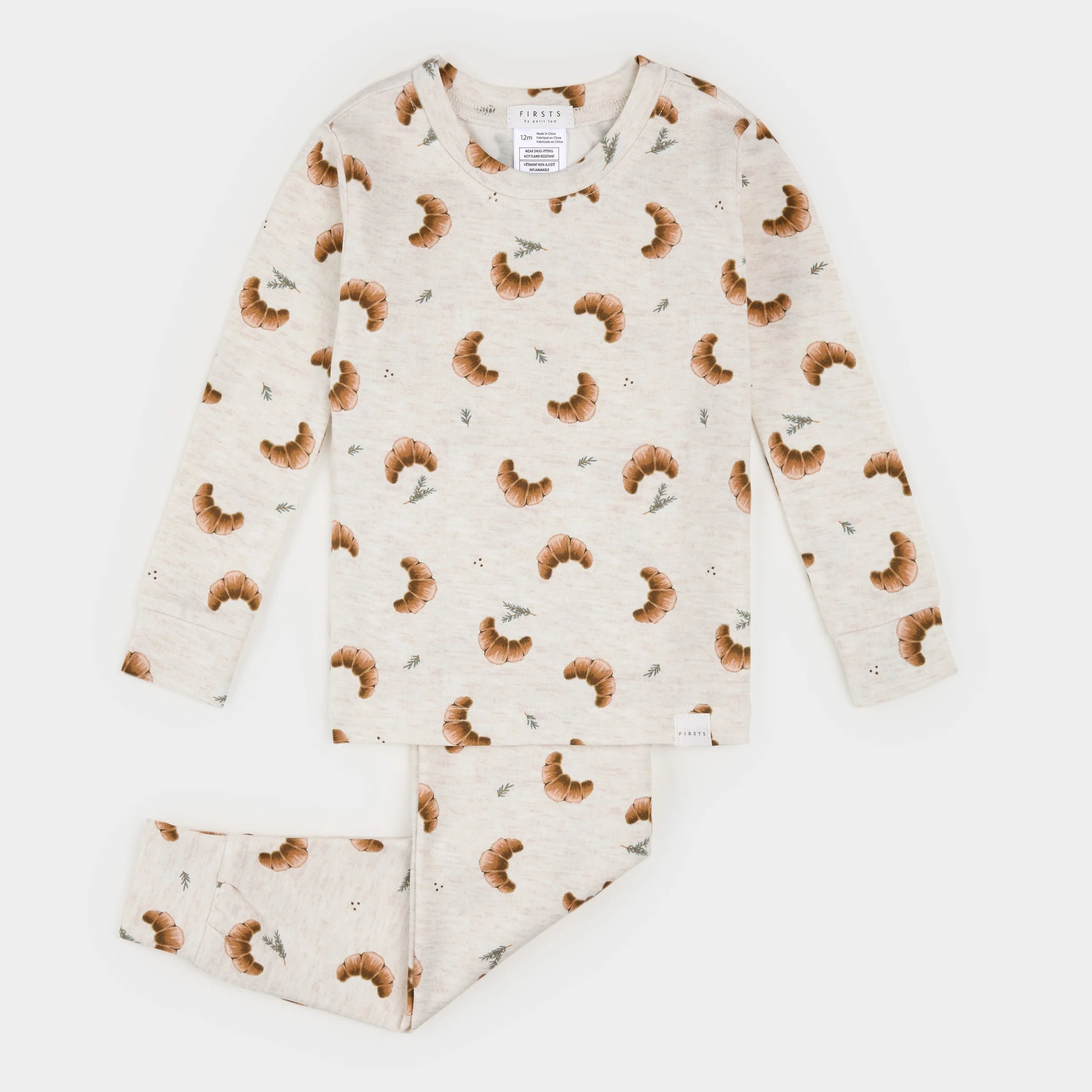 LunaKnit Croissant Pajama Set