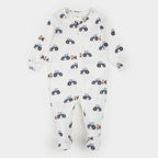 LunaKnit Tractor Ride Zipper Footie