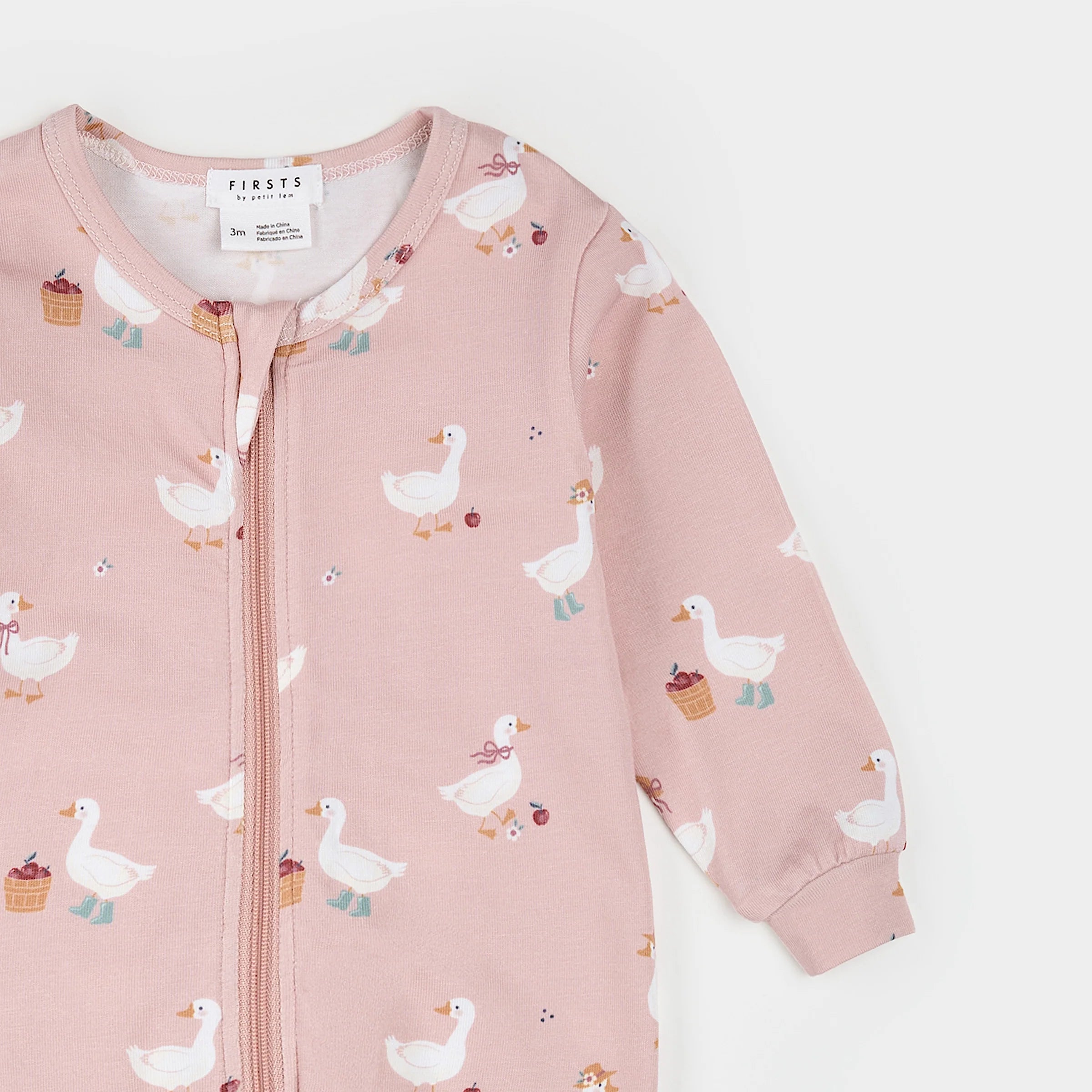 LunaKnit Dress-Up Duck Zipper Footie