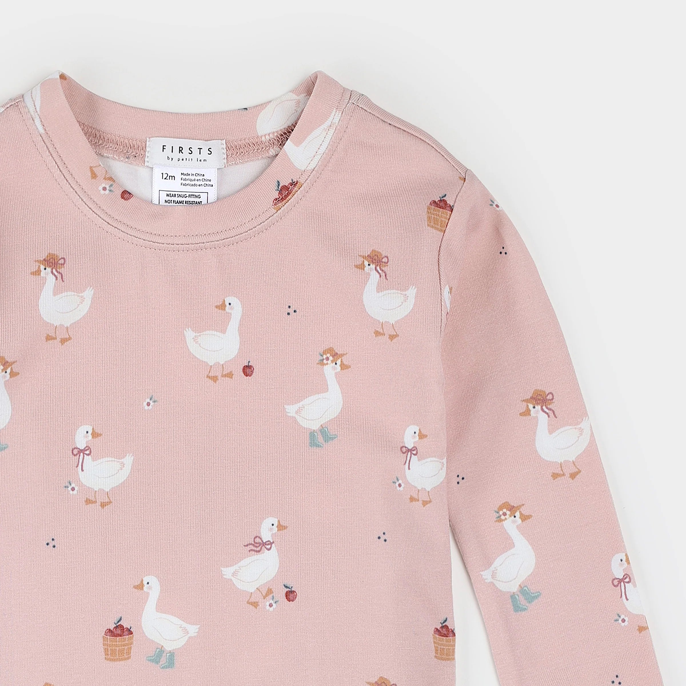LunaKnit Dress-Up Duck Pajama Set
