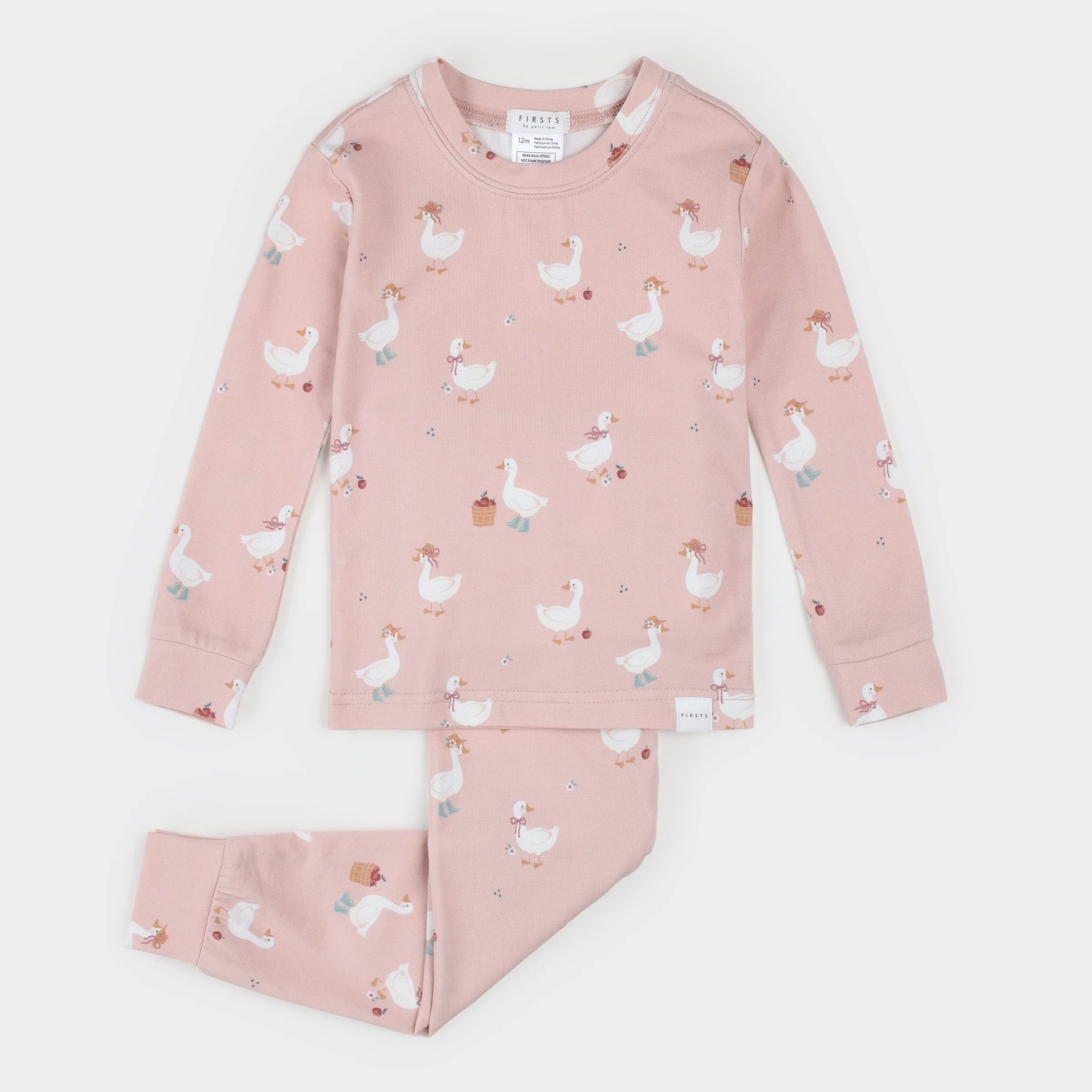 LunaKnit Dress-Up Duck Pajama Set