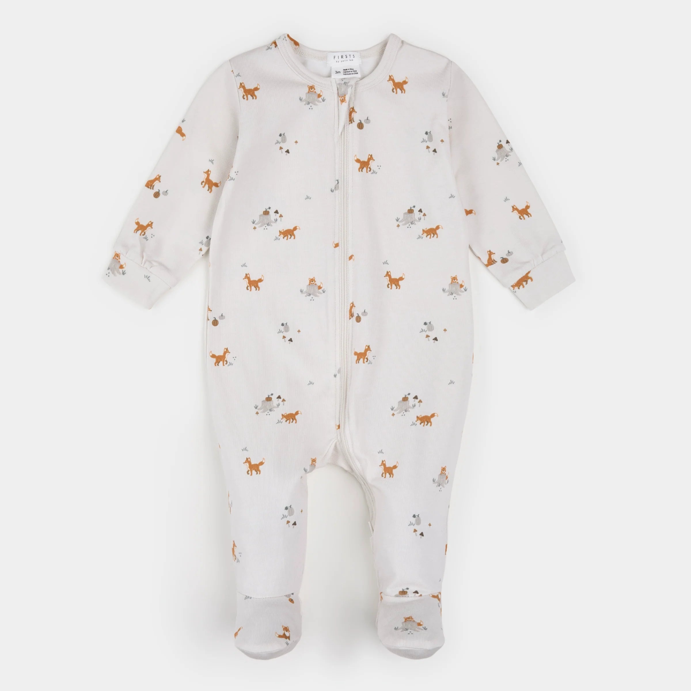 LunaKnit Fox Zipper Footie