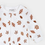 Falling Foliage Zipper Footie