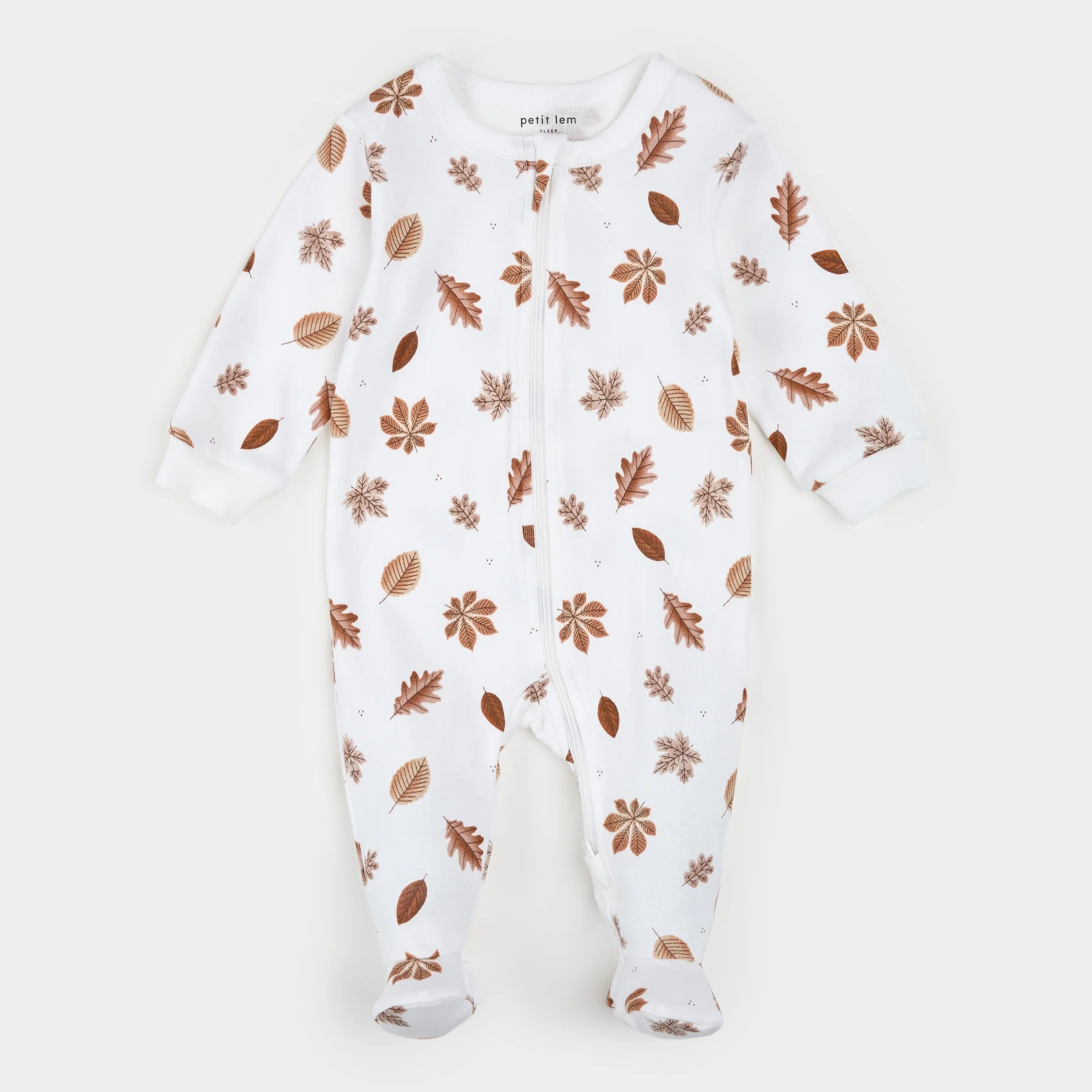 Falling Foliage Zipper Footie
