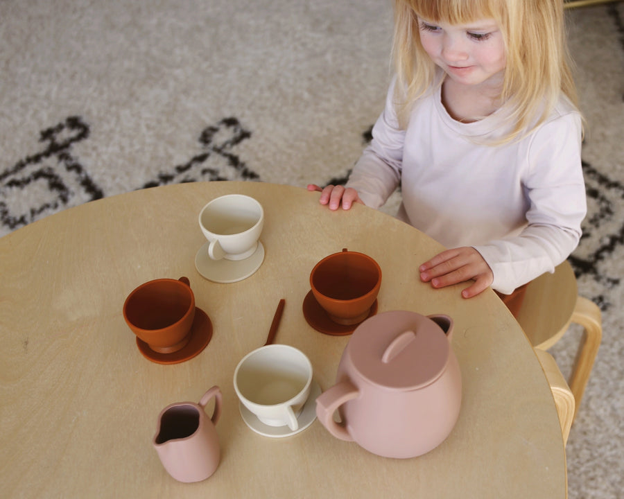 Rose Silicone Tea Play Set