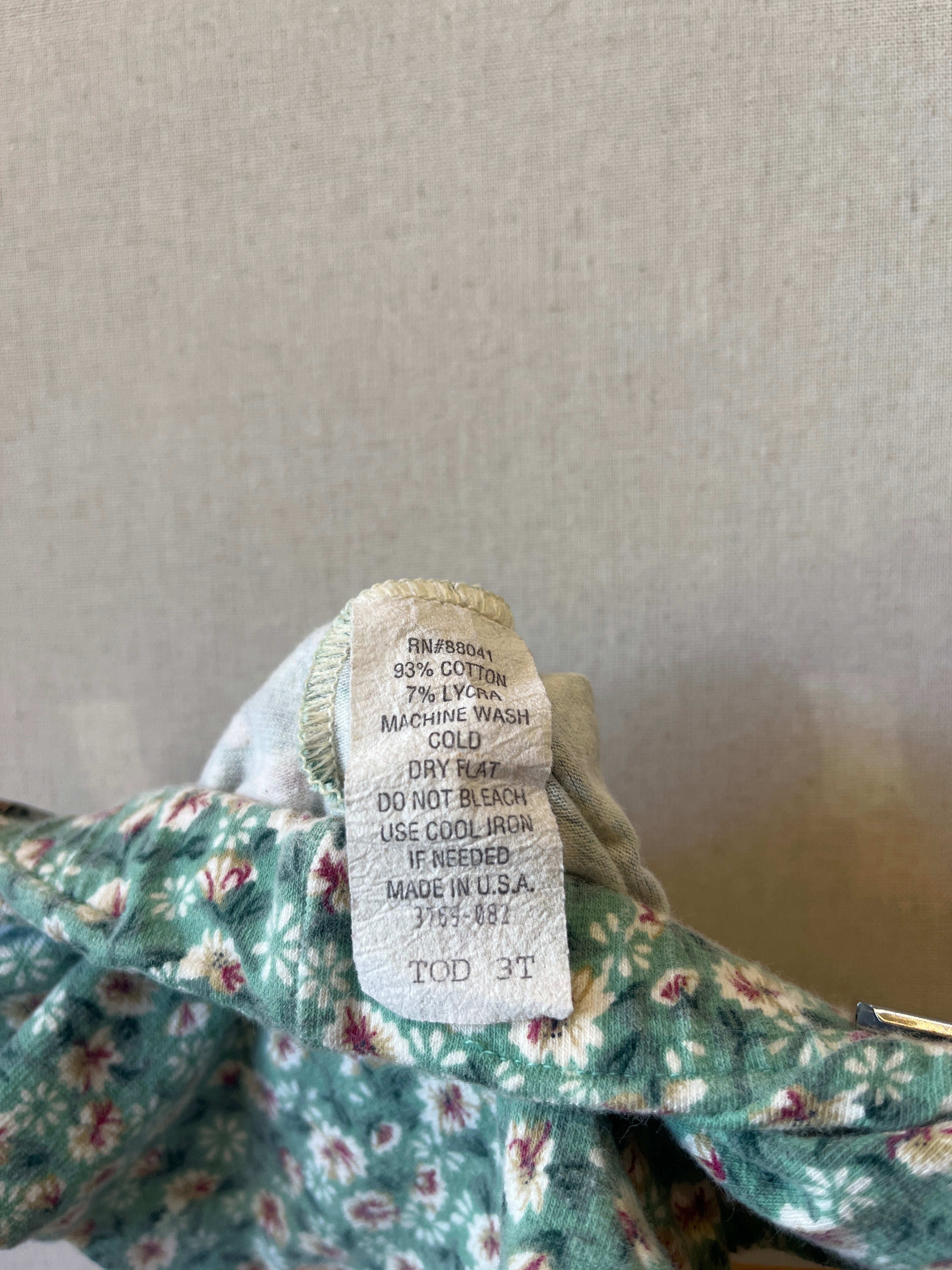 Vintage Jumbles Teal Floral Legging