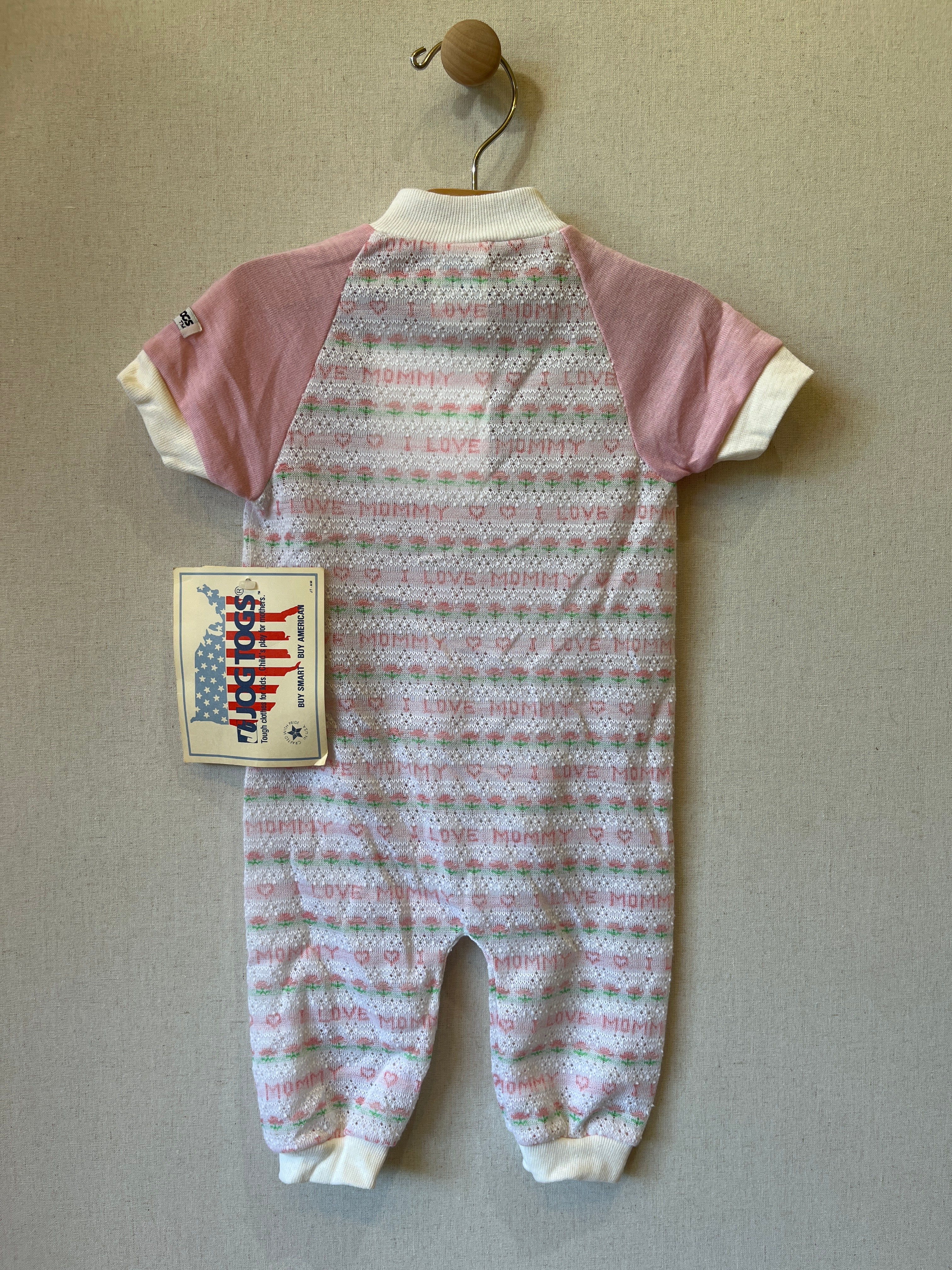 Vintage JogTogs NWT I Love Mommy Romper