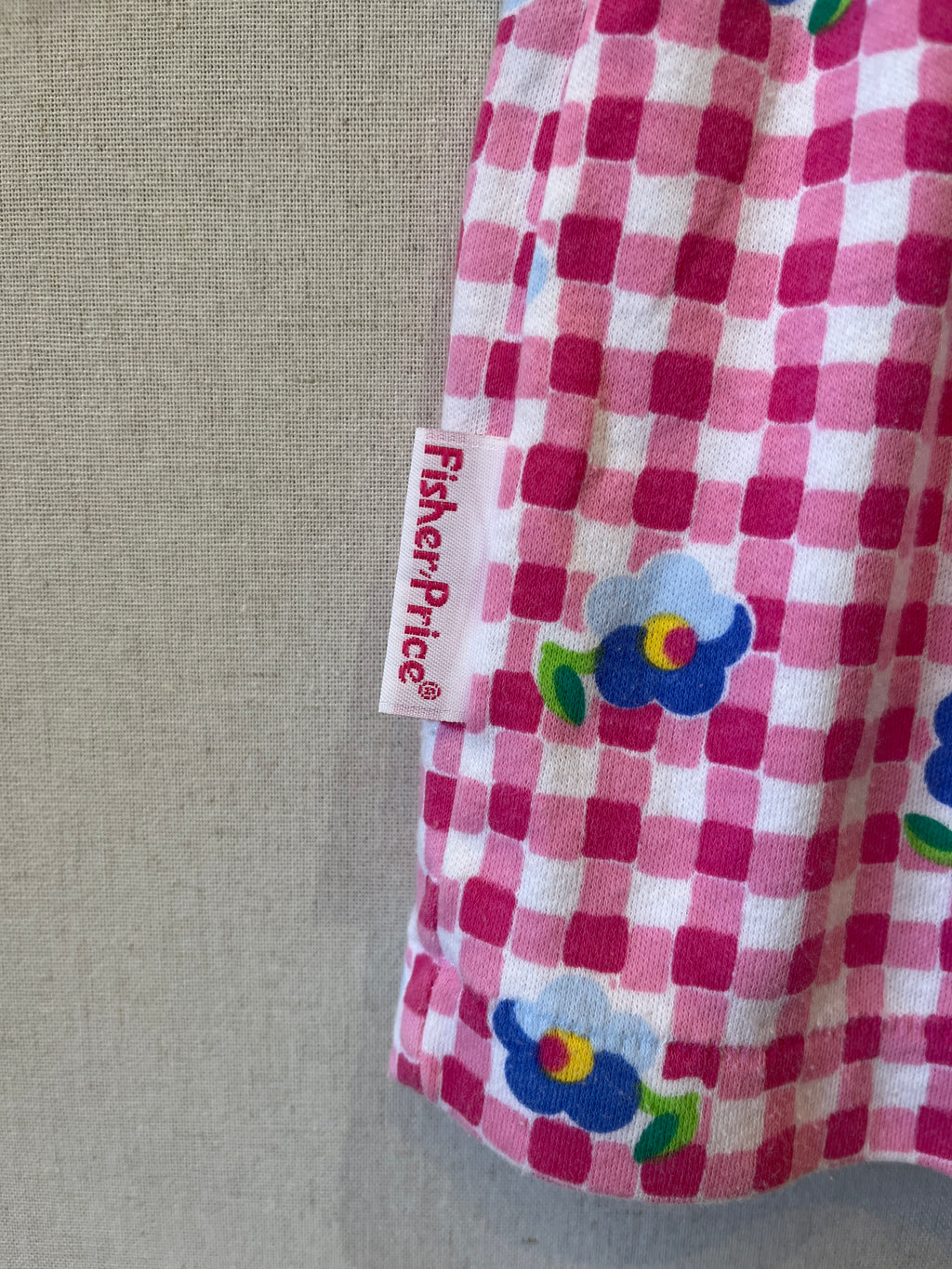 Vintage Fisher-Price Floral Gingham Tunic