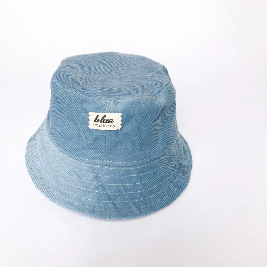 Blue Corduroy Bucket Hat