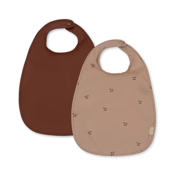 2 Pack Dinner Bib - Cherry