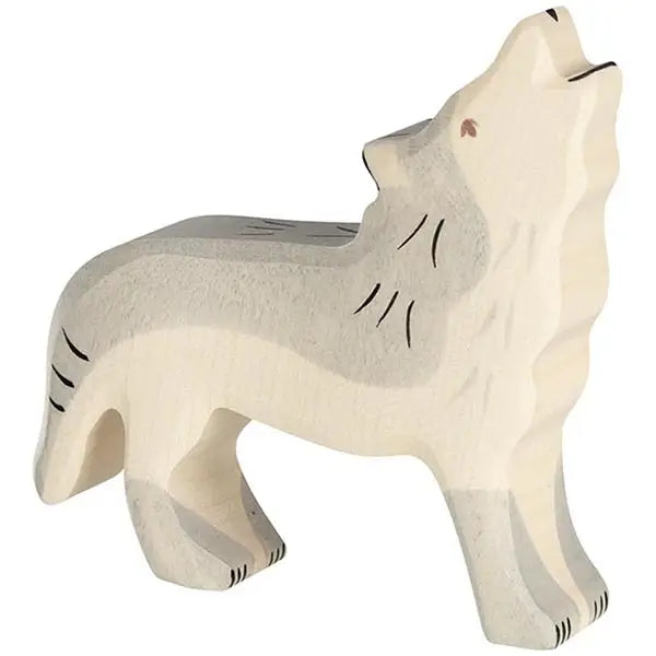 Wooden Howling Wolf