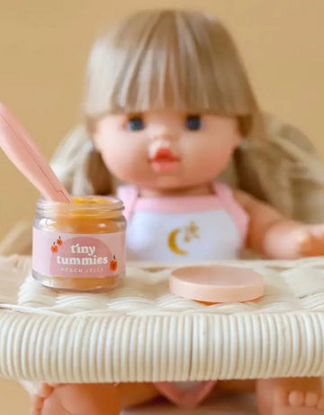 Tiny Tummies - Peach Jelly Jar & Spoon