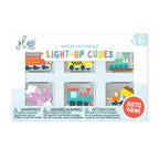 Autos Light Up Cubes - 6 Pack