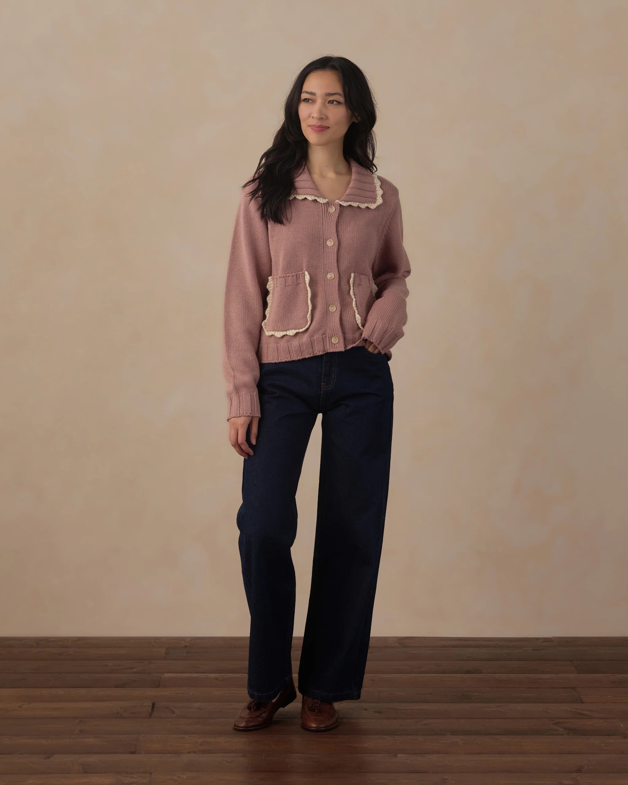 Women’s Rosewood Collared Cardigan