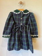 Vintage BabyTogs Green Plaid Dress