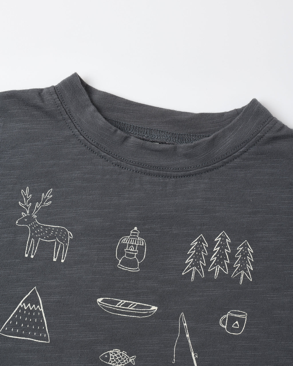 Let's Go Camping Raw Edge Tee
