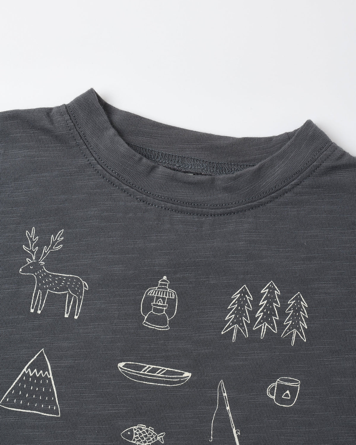 Let's Go Camping Raw Edge Tee