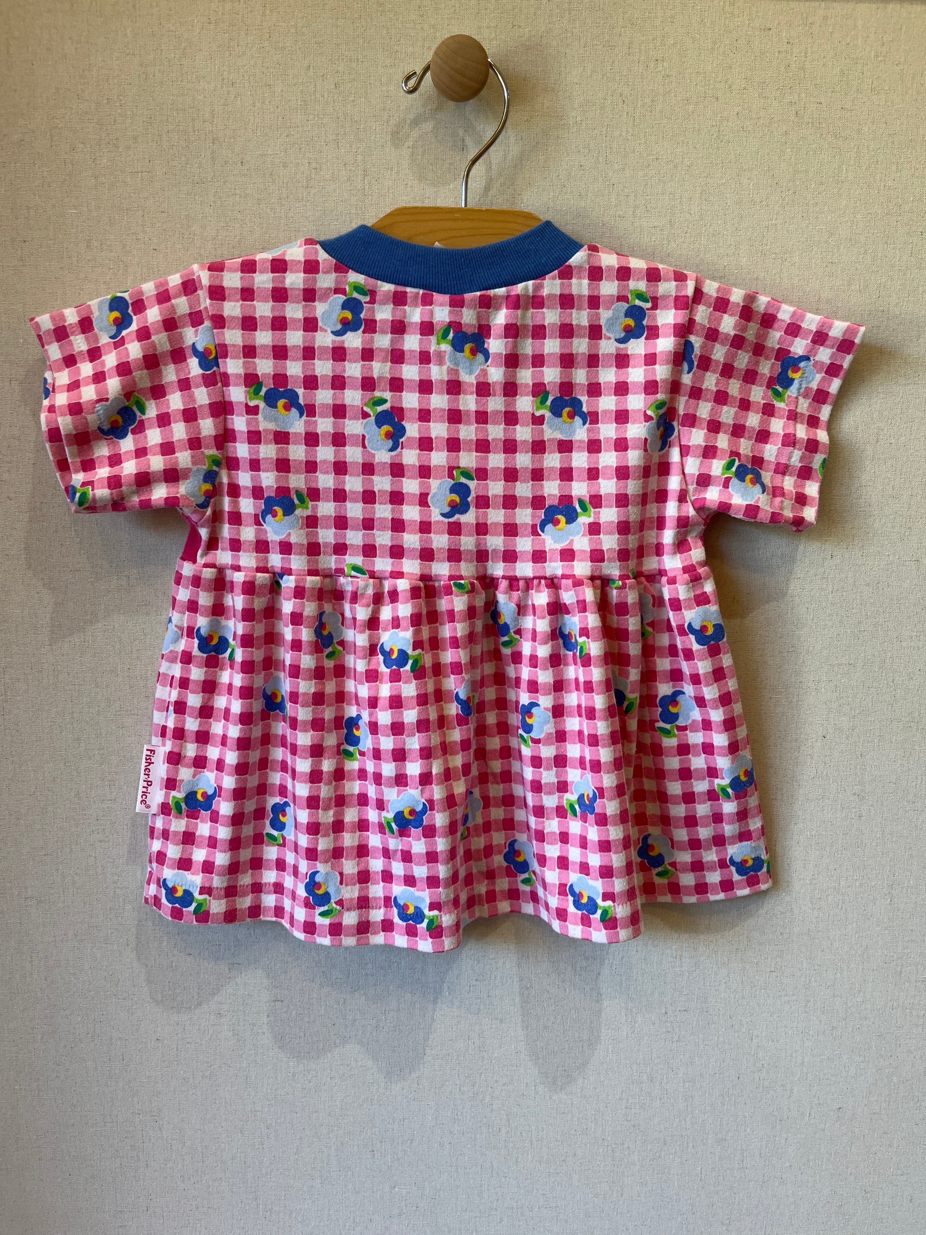 Vintage Fisher-Price Floral Gingham Tunic