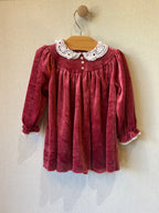 Vintage Nannette Ruby Velvet Dress
