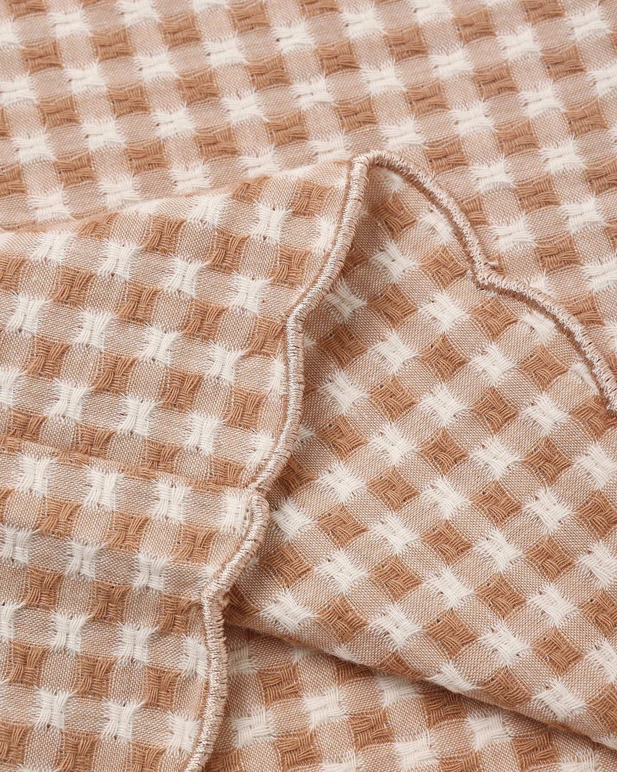Fawn Gingham Wide Leg Pant