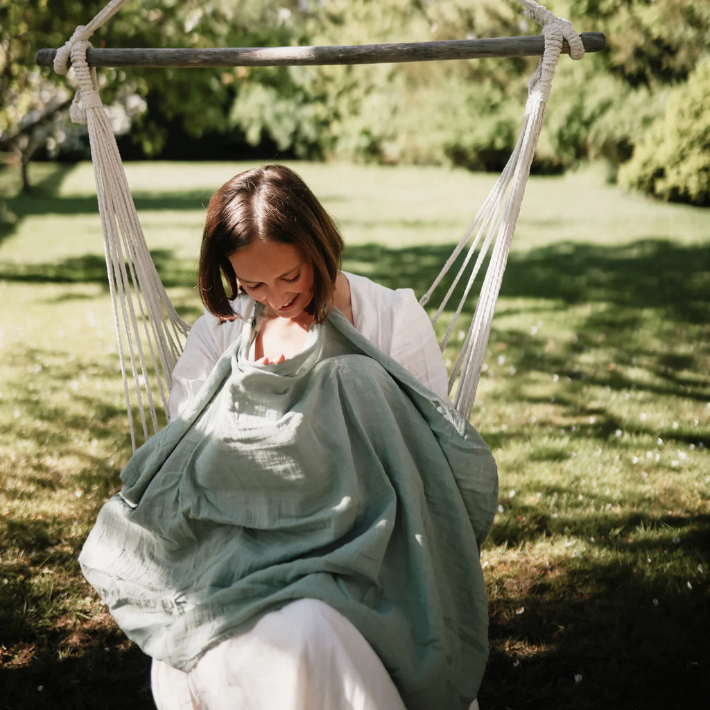 Nursing Cover - Roman Green