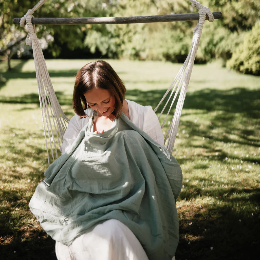 Nursing Cover - Roman Green